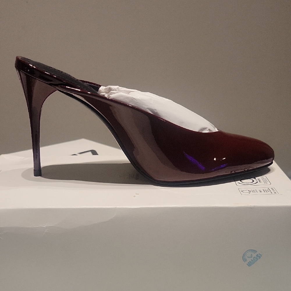 SCHUTZ Burgundy Patent Heels
